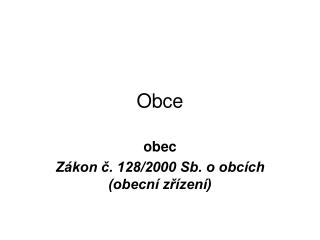 Obce