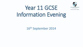 Year 11 GCSE Information Evening