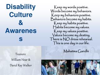 Disability Culture &amp; Awareness