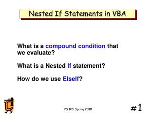 Nested If Statements in VBA