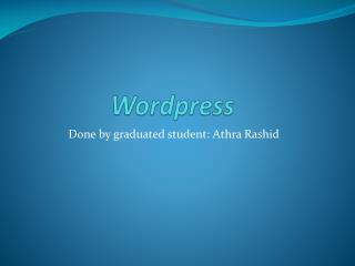 Wordpress