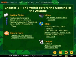 Chapter 1 – The World before the Opening of the Atlantic