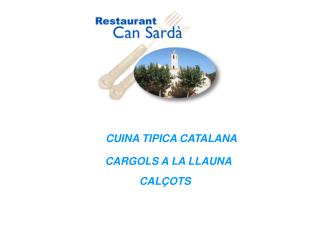 CUINA TIPICA CATALANA