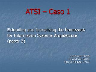 ATSI – Caso 1