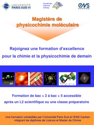 Magistère de physicochimie moléculaire