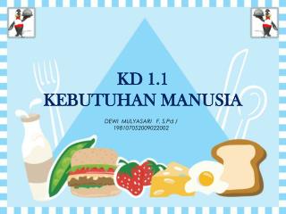 KD 1.1 KEBUTUHAN MANUSIA