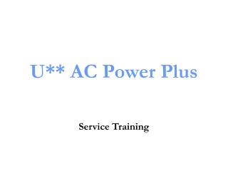 U** AC Power Plus