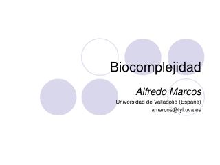 Biocomplejidad