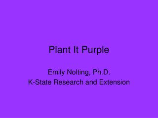 Plant It Purple