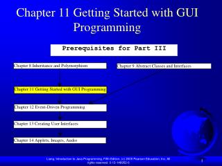 Chapter 11 Getting Started with GUI Programming