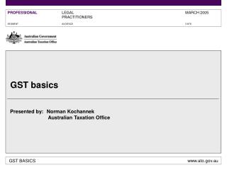 GST basics