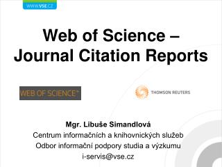 Web of Science – Journal Citation Reports