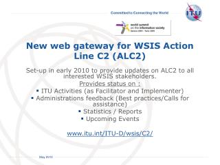 New web gateway for WSIS Action Line C2 (ALC2)