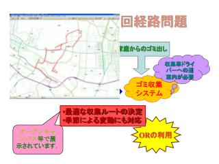 ゴミ収集車の巡回経路問題