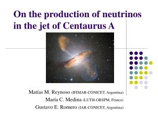 On the production of neutrinos in the jet of Centaurus A