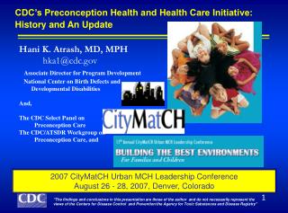 CDC’s Preconception Health and Health Care Initiative: History and An Update