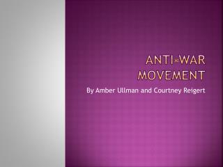 Anti-War Movement