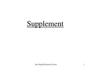 Supplement