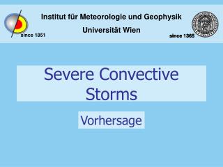 Severe Convective Storms