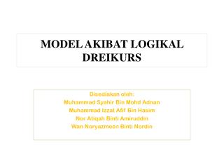 MODEL AKIBAT LOGIKAL DREIKURS