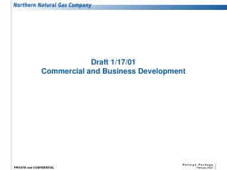 Draft 1/17/01 Commercial and Business Development