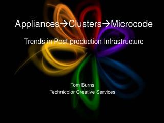 Appliances ClustersMicrocode Trends in Post-production Infrastructure