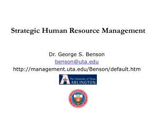 Strategic Human Resource Management