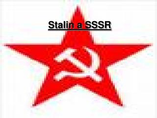 Stalin a SSSR