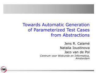 Towards Automatic Generation of Parameterized Test Cases from Abstractions