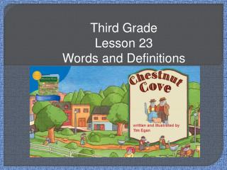 Third Grade Lesson 23 Words and Definitions
