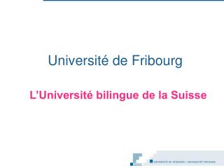 Université de Fribourg