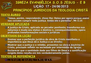 TEXTO ÁUREO