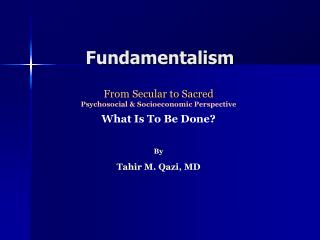 Fundamentalism