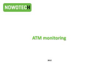 ATM monitoring