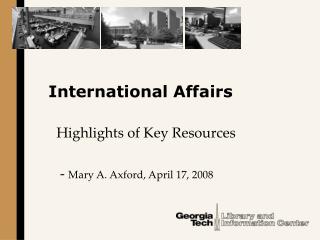 International Affairs