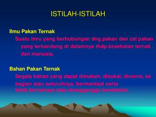 ISTILAH-ISTILAH