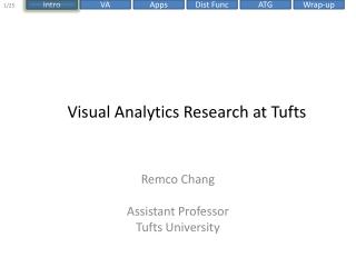 Visual Analytics Research at Tufts