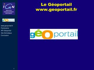 Le Géoportail geoportail.fr
