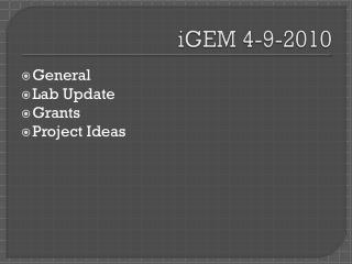 iGEM 4-9-2010