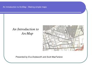 An Introduction to ArcMap : Making simple maps