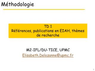 Méthodologie