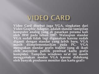 VIDEO CARD