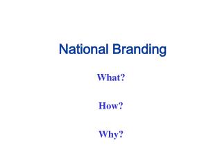National Branding
