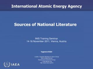 Sources of National Literature