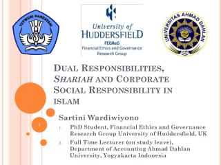 Dual Responsibilities , Shariah and Corporate Social Responsibility in islam