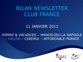 Newsletter Club France