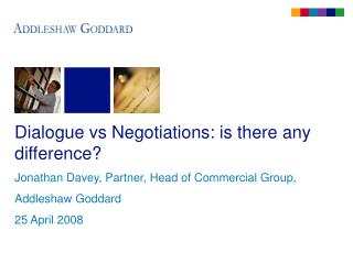 Dialogue vs Negotiations: is there any difference?
