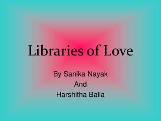 Libraries of Love