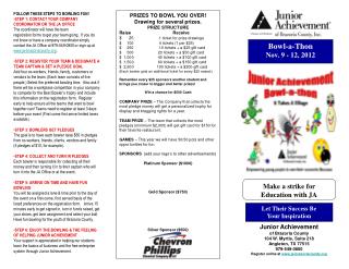Bowl-a-Thon Nov. 9 - 12, 2012