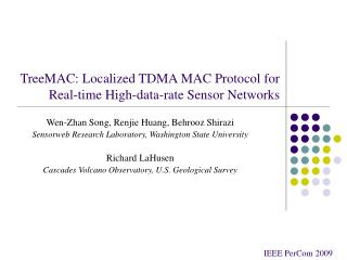 TreeMAC: Localized TDMA MAC Protocol for Real-time High-data-rate Sensor Networks